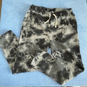 New Brooklyn Cloth Black and Gray Tie-Dye Joggers Men’s Medium